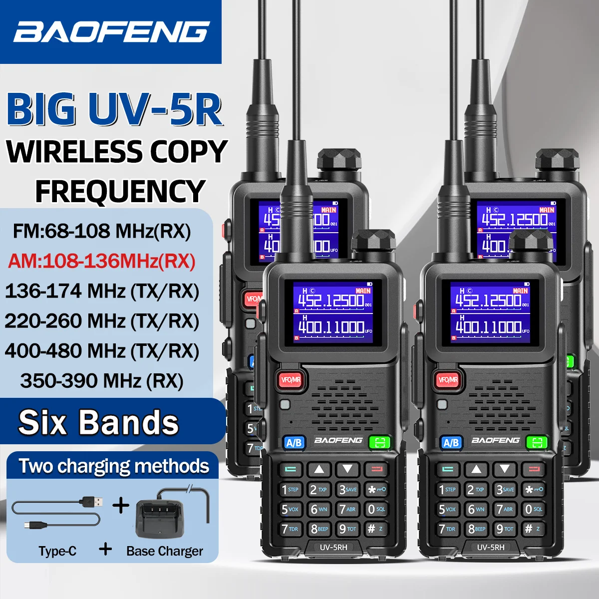baofeng-uv-5rh-10w-air-band-walkie-talkie-long-range-wireless-copy-frequency-type-c-upgraded-uv-5r-uv21-pro-portable-ham-radio