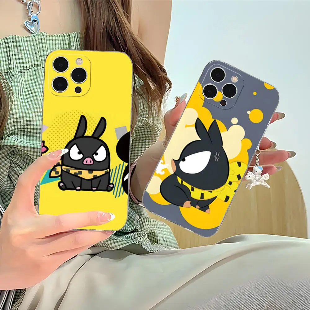 

Anime Ranma P-chan Mobile Phone Case for iPhone 17 16 15 14 13 12 11 X XR XS Air Pro Max Plus Mini Clear Colorful Cover Luxury