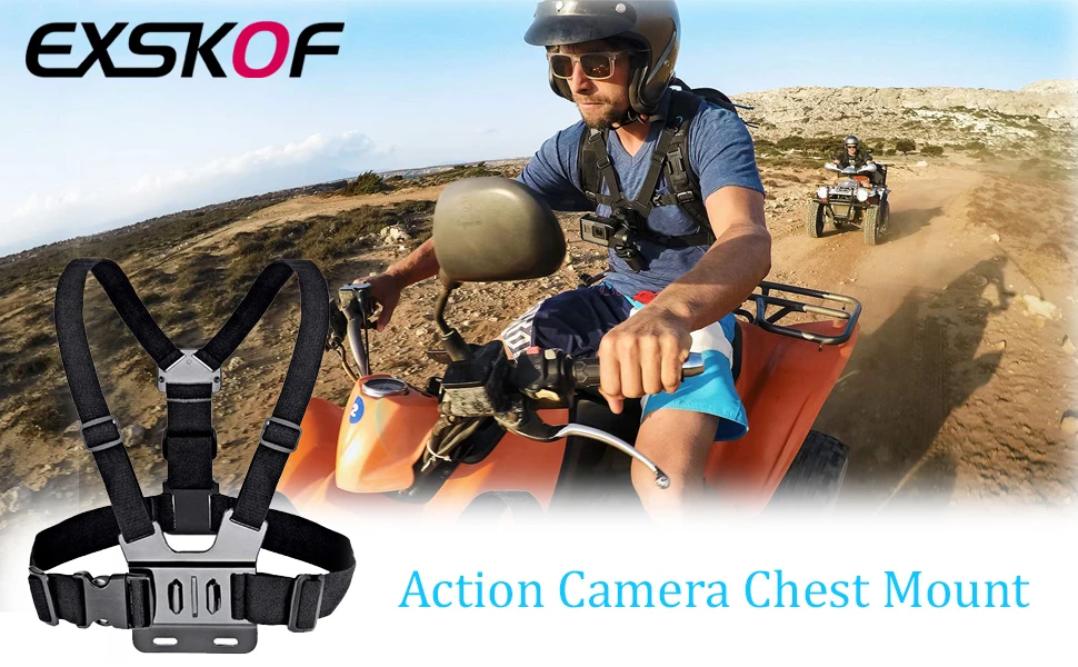 Brustgurthalterung, verstellbarer Brustgurt mit J-Haken für GoPro Hero 13, 12, 11, 10, 9, 8, 7, AKASO SJCAM DJI OSMO Action-Kamera – Detail 1
