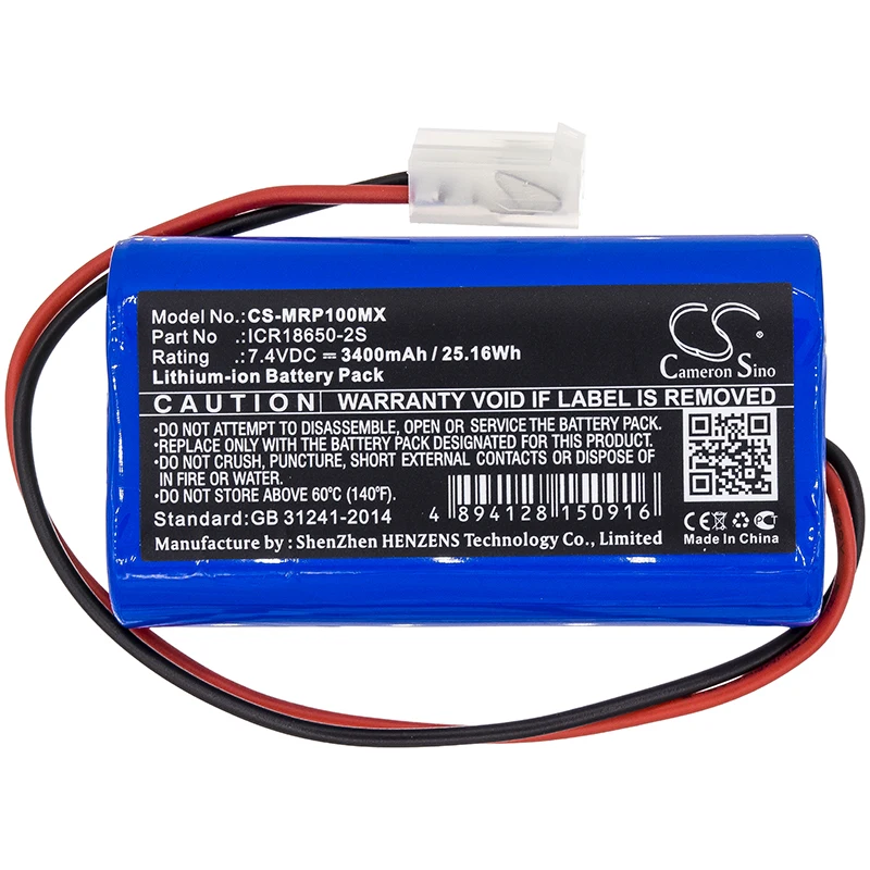 

Cameron Sino 7.4V 3400mAh Medical Battery ICR18650-2S for Mindray SP1 Syringe Pump, SP1 +TOOL