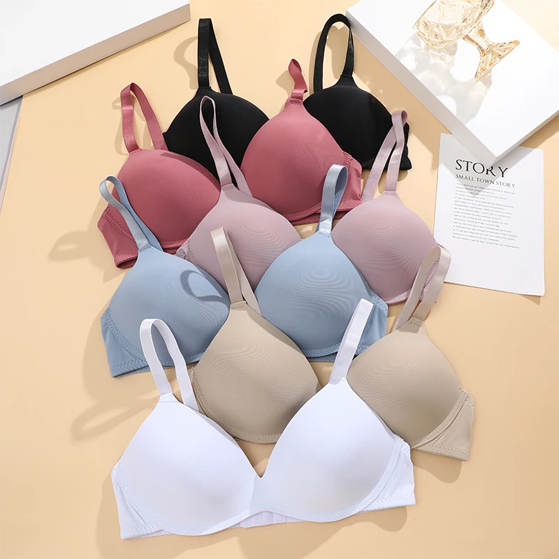 FONETOO, sujetador sin costuras para mujer, ropa interior Sexy de realce sin aros, sujetadores finos transpirables para niñas y estudiantes, sujetador femenino transpirable recogido