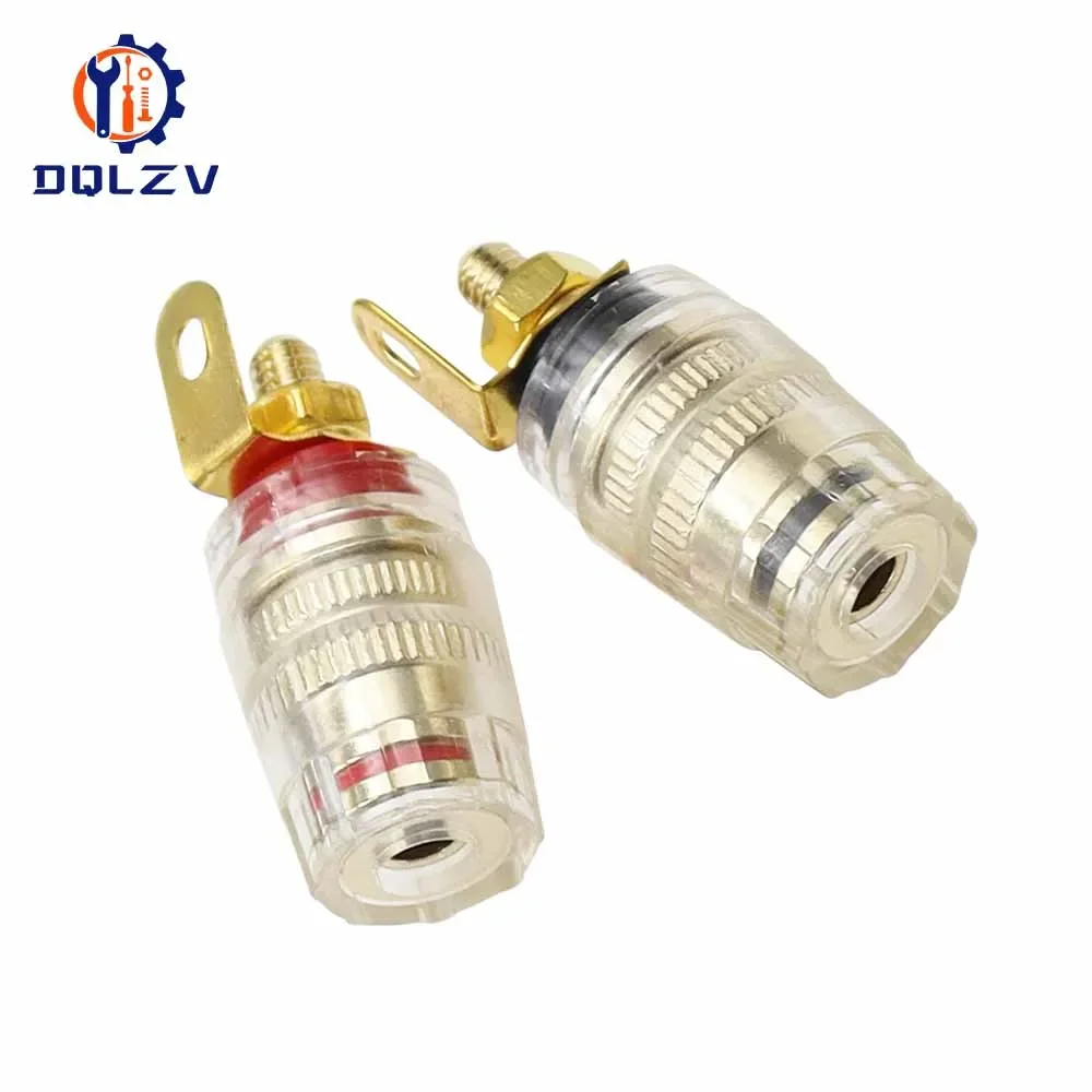 Speaker Terminal Binding Post 4mm Banana Plug Socket Low Frequency Amplifier Connector for Loudspeakers