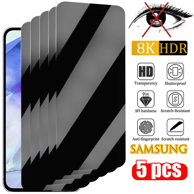 Sichtschutz-Panzerglas für Samsung A57 A56 A36 A26 A25 A16 A17 A55 A35 A54 A33 A15 A34 A24 A14 A13 A07 A06 A05 Displayschutzfolien