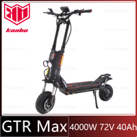2025 KAABO Wolf King GTR Max 2000W*2 Motor 72V 40Ah Battery Central Display 12inch Vacuum All-terrain CST Tire Electric Scooter