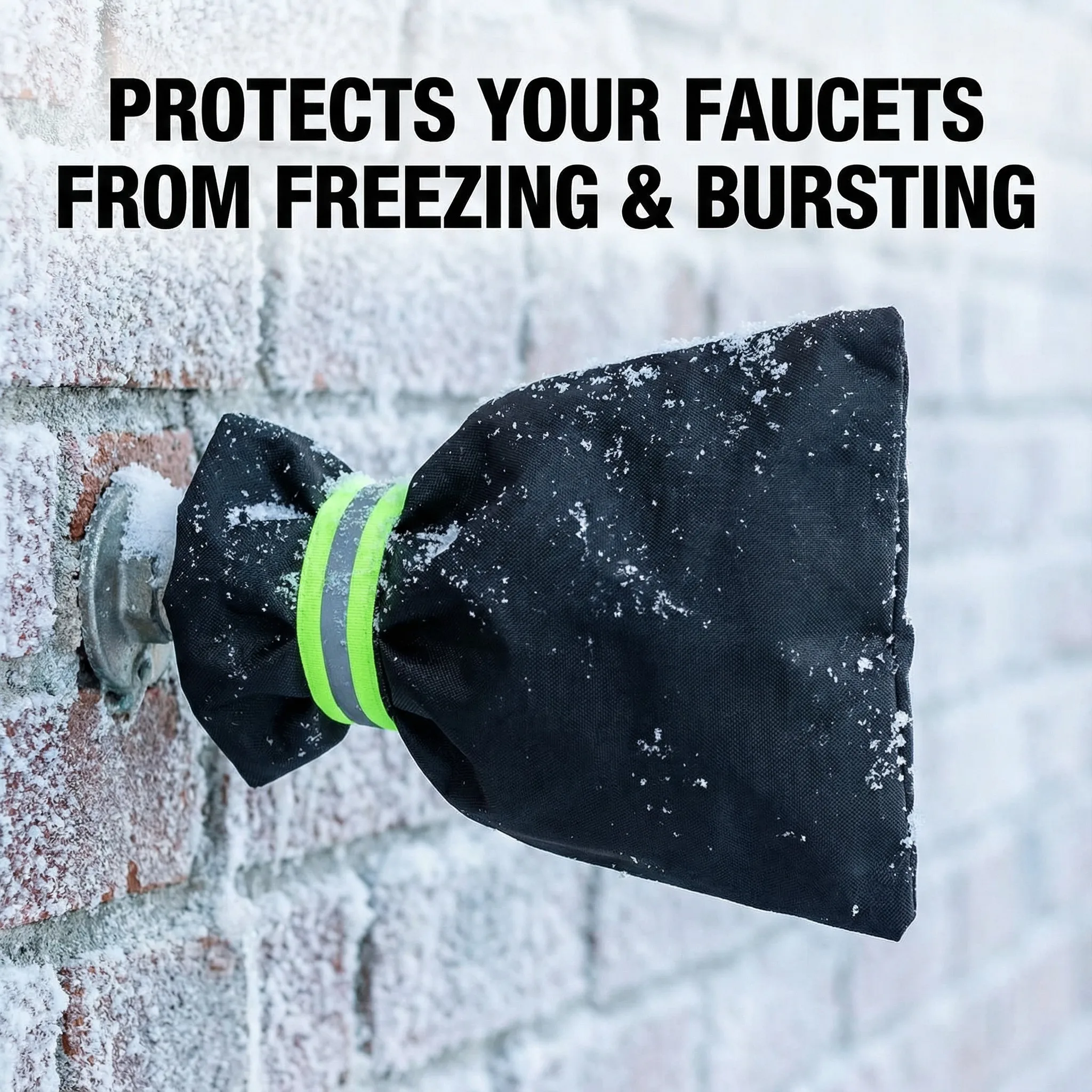 2Pcs Outdoor Faucet Covers for Winter Freeze Protection Outside Garden Faucet Socks for Winter Hose Bibs Insulated Spigot Cover