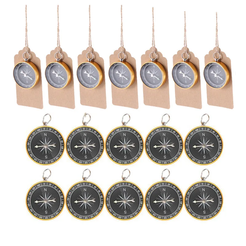 80 ชุดเข็มทิศสีทองงานแต่งงานธีมอุปกรณ์งานแต่งงานของขวัญจี้เข็มทิศ