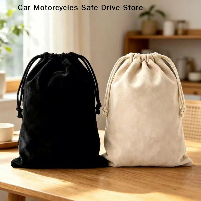 【CM】Multifunctional Suede Nap Hair Dryer Storage Bag With Drawstring Hair Diffuser Bag Perfect For Travel Home Hotel Daily Use
