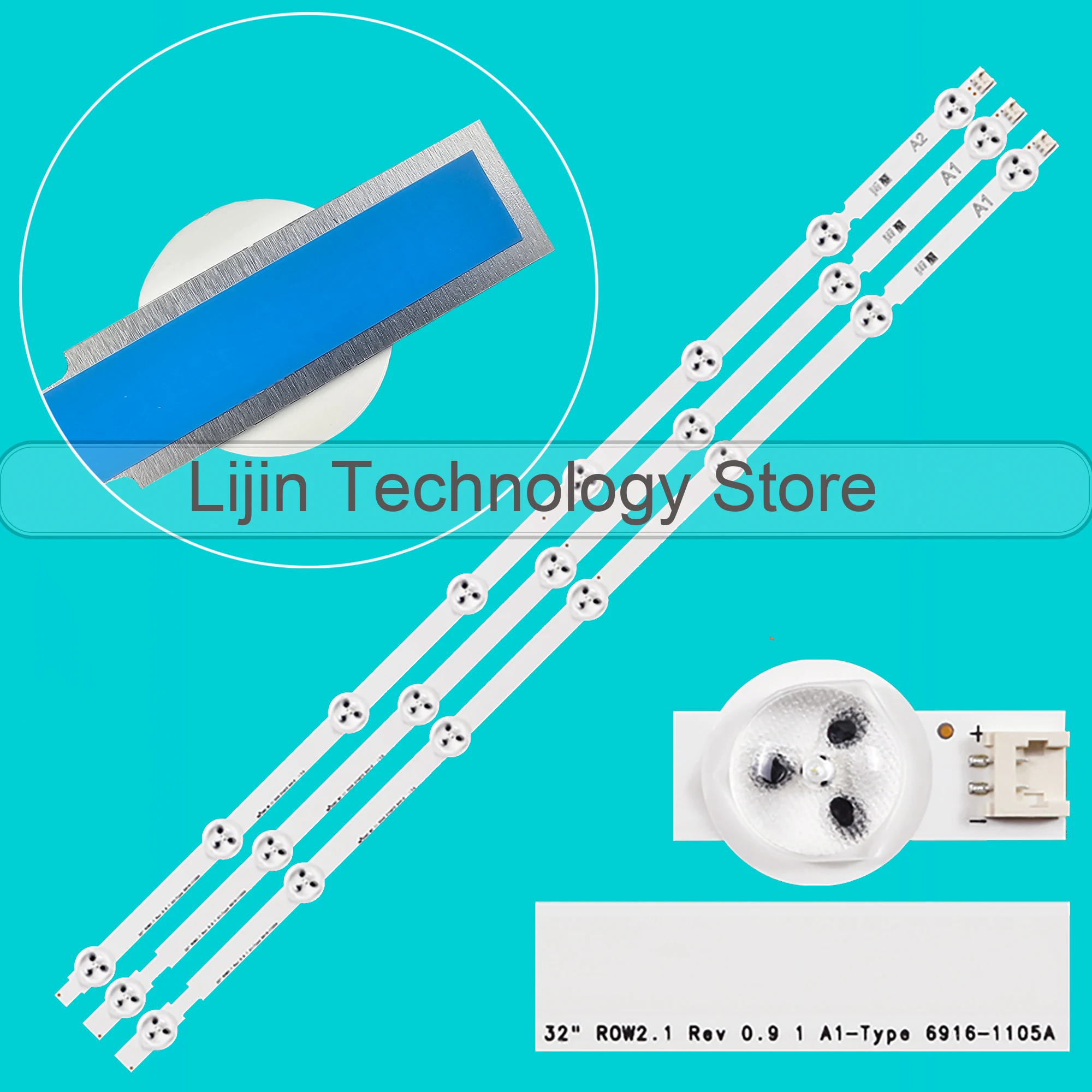 LED strip For 32LN5405 32LN542V 32LN570V 32LN545B 32LN5180 6916L-1105A 6916L-1106A 6916L-1204A 6916L-1205A 32LN5310