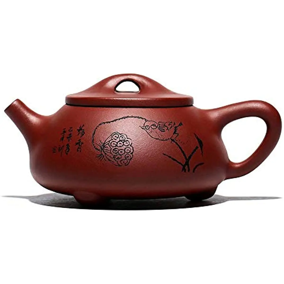 Lotus Teapot 9oz Chinese Yixing Zisha Clay Shipiao Pot Purple Mud Kungfu Tea Set Kettle 270ml