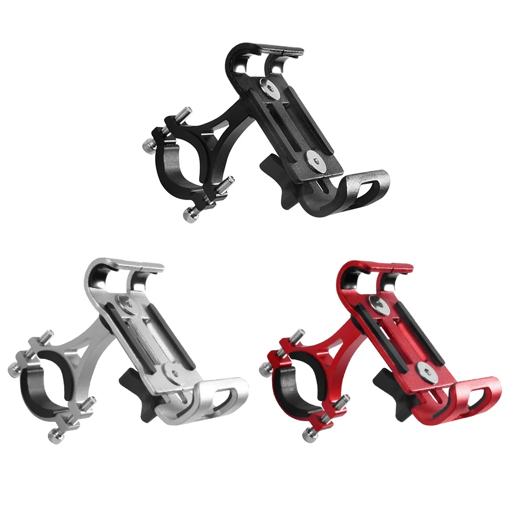 

Motorcycle Bike Phone Holder Aluminum Anti-slip Bracket GPS Clip Phone Stand