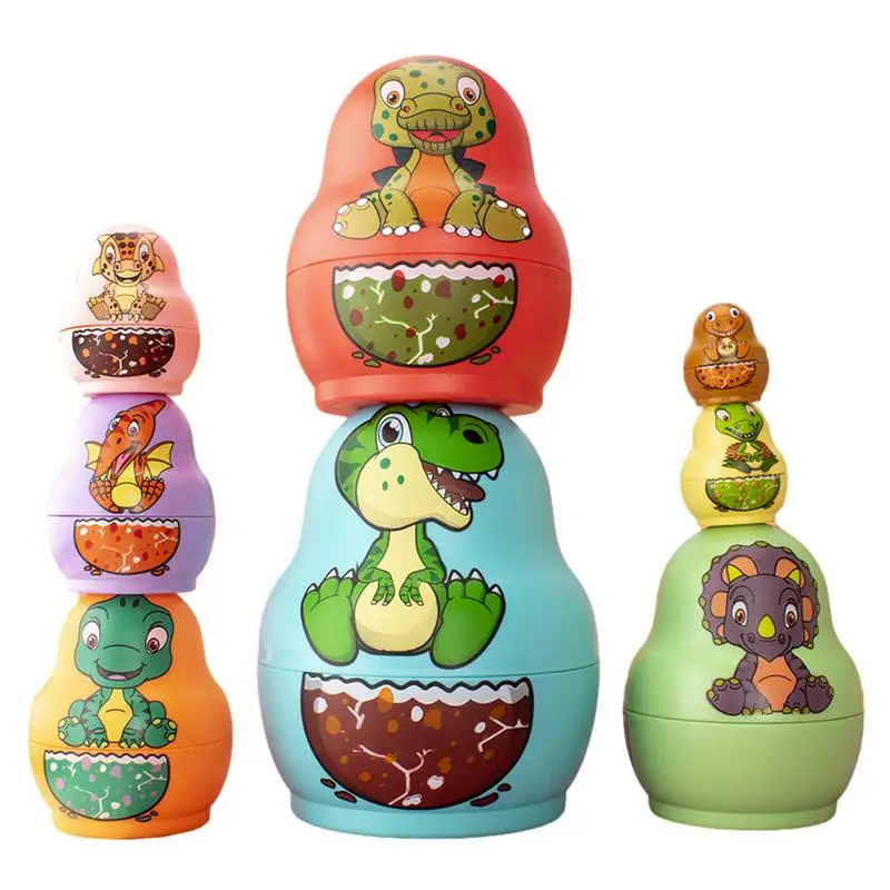 1 Set Matryoshka Dolls Wood Russian Nesting doll Educational Stacking Toy For Kids Gifts Babushka Craft Display Model Home Decor