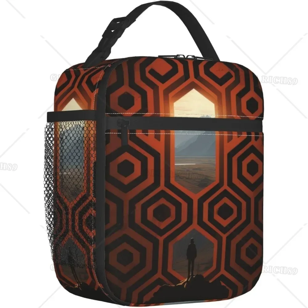 The Shining Overlook Hotel Insulated Lunch Bag - Reusable Cooler Lunch Box - Portable Lunch Tote for Women Men Work Office Trip