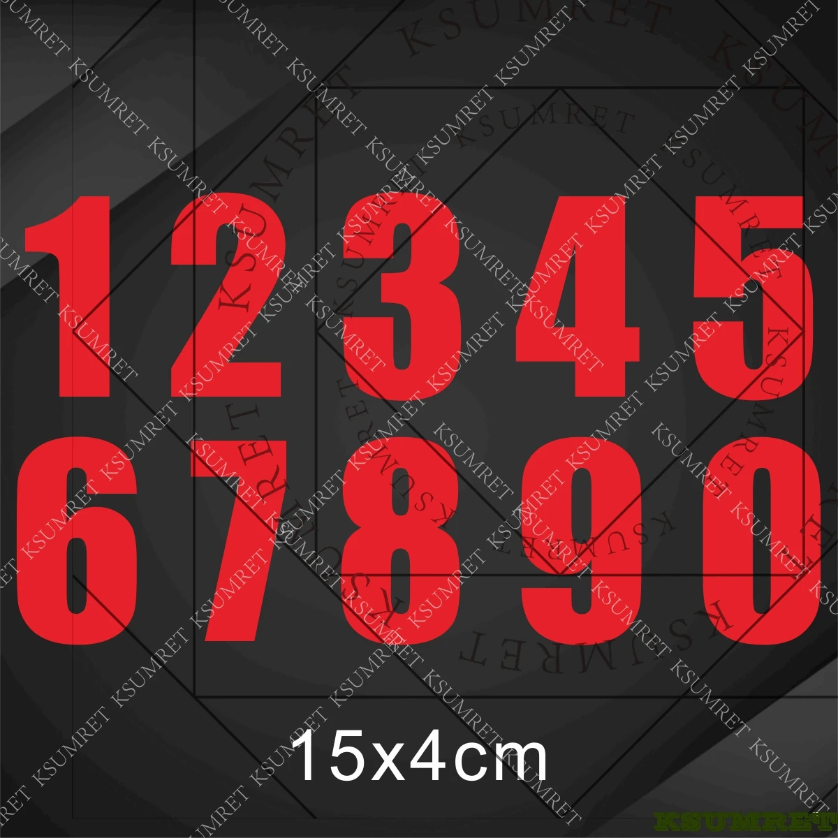 رقم 1234567890 ملصقات السيارات العاكسة للدراجات النارية سكوتر موتو ديكور مائي