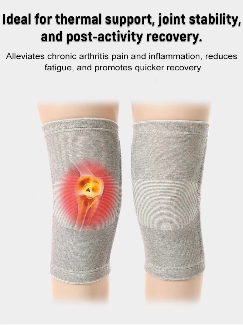 

Наколенники из бамбукового угля Дышащие наколенники Двусторонняя эластичная дышащая теплая защита колена для холодного здоровья старые холодные ноги