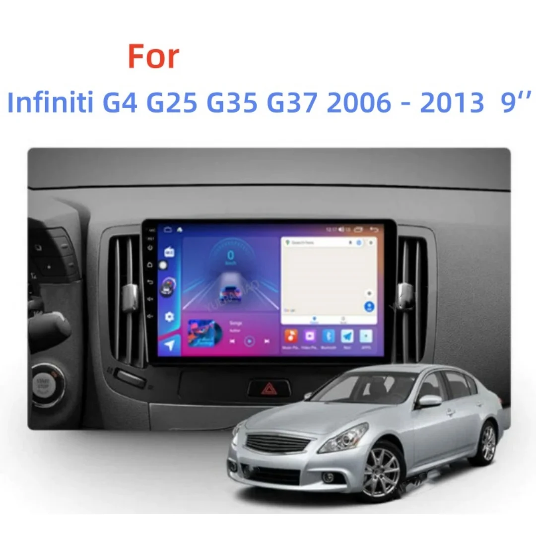 

9 Inch Android Car Radio For Infiniti G4 G25 G35 G37 2006 - 2013 QLED Multimedia Video Player GPS NAVI BT 2DIN Head Unit 4G WIFI