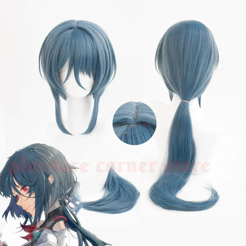 

Игра Honkai Star Rail Наташа Косплей Парик Имитация Кожи Головы Парик Синий Серый Парик Термостойкие Синтетические Парики