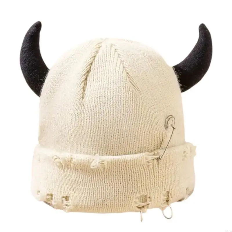 Outsider Fashion Hole Pattern Acrylic Thread Hat With Pliable Ear Canopies Insulated Warm Hat For Men Women Snow Sports 6XDA