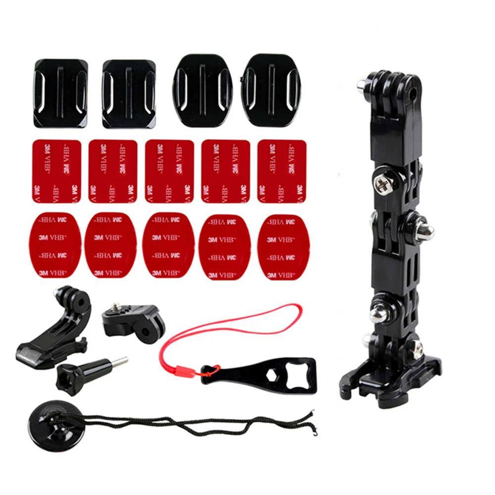 For GoPro Hero 12 Motorcycle Helmet Chin Mount Kits Cycling For GoPro Hero 11 10 9 8 7 6 5 4 Osmo AKASO SJCAM Action Camera