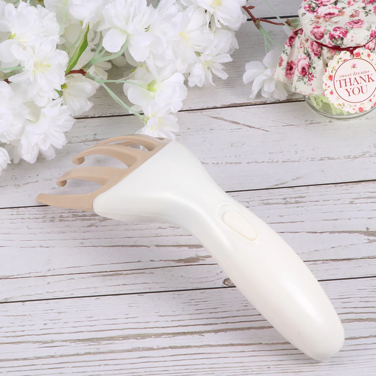 

Five Claw White Electric Head Scalp Massager USB Rechargeable Portable Design Deep Massage Stress Relief Head Massager