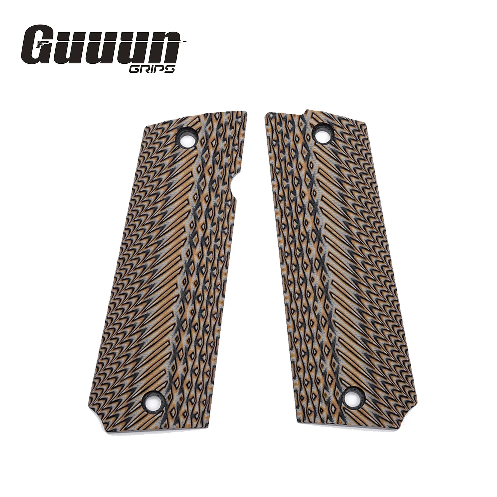 Guuun G10 Grips For Llama Max IX-A IX-B IXA IXB Diamond Cut Texture - 6 Color Options