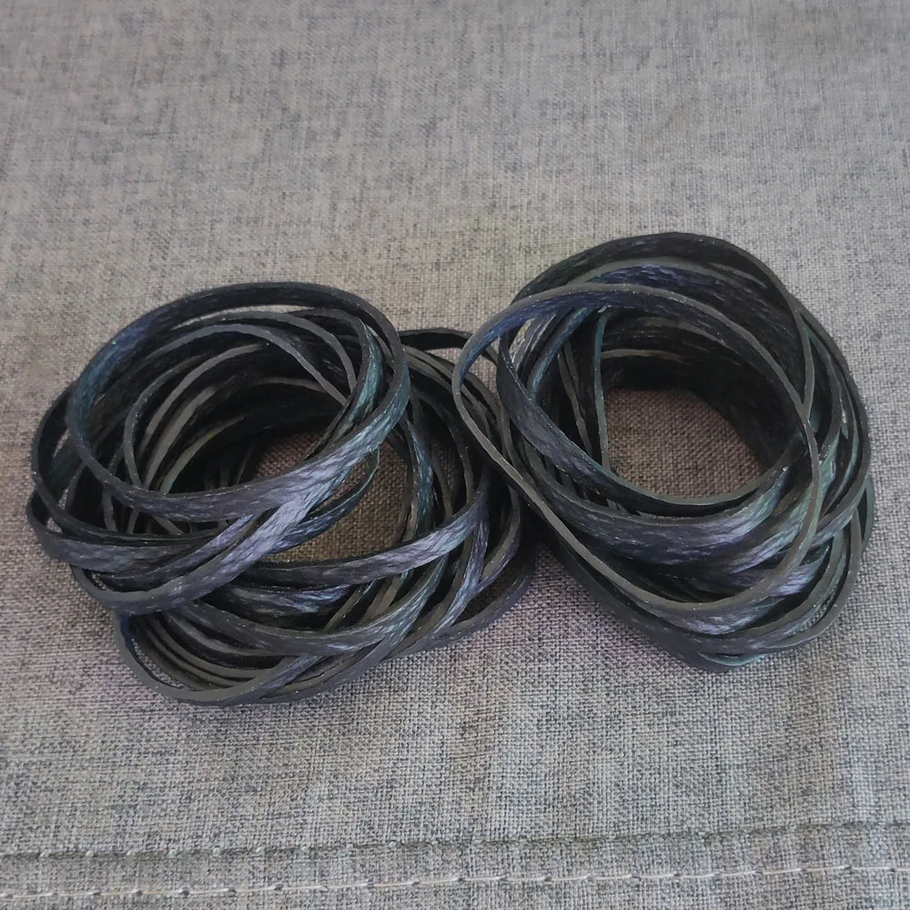 60 Stück schwarzes großes Gummiband 6 cm/2,4 Zoll dehnbare robuste Gummiringe hochelastische Gummi-Gummibänder Verpackung