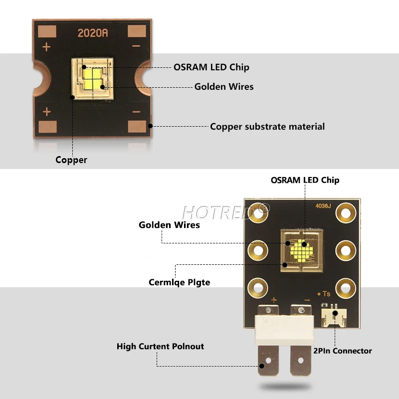 LED Stage Light Chip para mover a cabeça, luz branca fria, Lâmpada Disco, DJ Acessórios, 12V, 36V, 40W, 60W, 80W, 120W, 150W, 200W, 300W, 400W