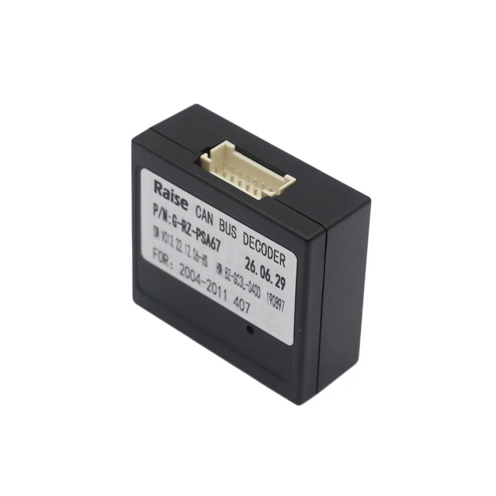 Raise G-RZ-PSA67 Canbus Decoder 16Pin Power Cable For Peugeot 407 2004-2011 Android Car Radio Touch Screen Multimedia Head Unit