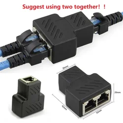 8p8cネットワークアダプターコネクタ、rj45、イーサネットコード1-2エキスパンダープラグ (2つの組み合わせを使用することを推奨)