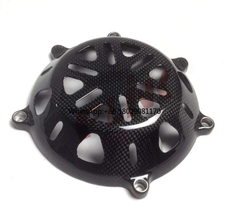 Dry Carbon Fiber Clutch Cover para todos os Ducati, 100% carbono completo