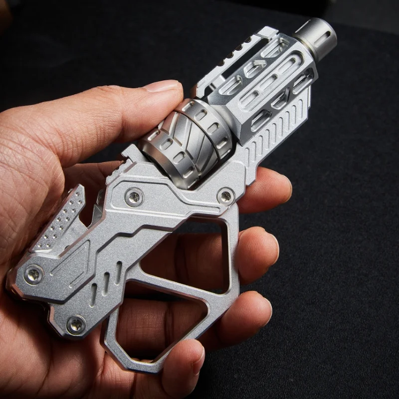 EDC QT-3000 Revolver Flip Push Slider Gun Decompression Fidget Spinner Multi playability Anxiety Stress Metal Fingertip Gyro Toy