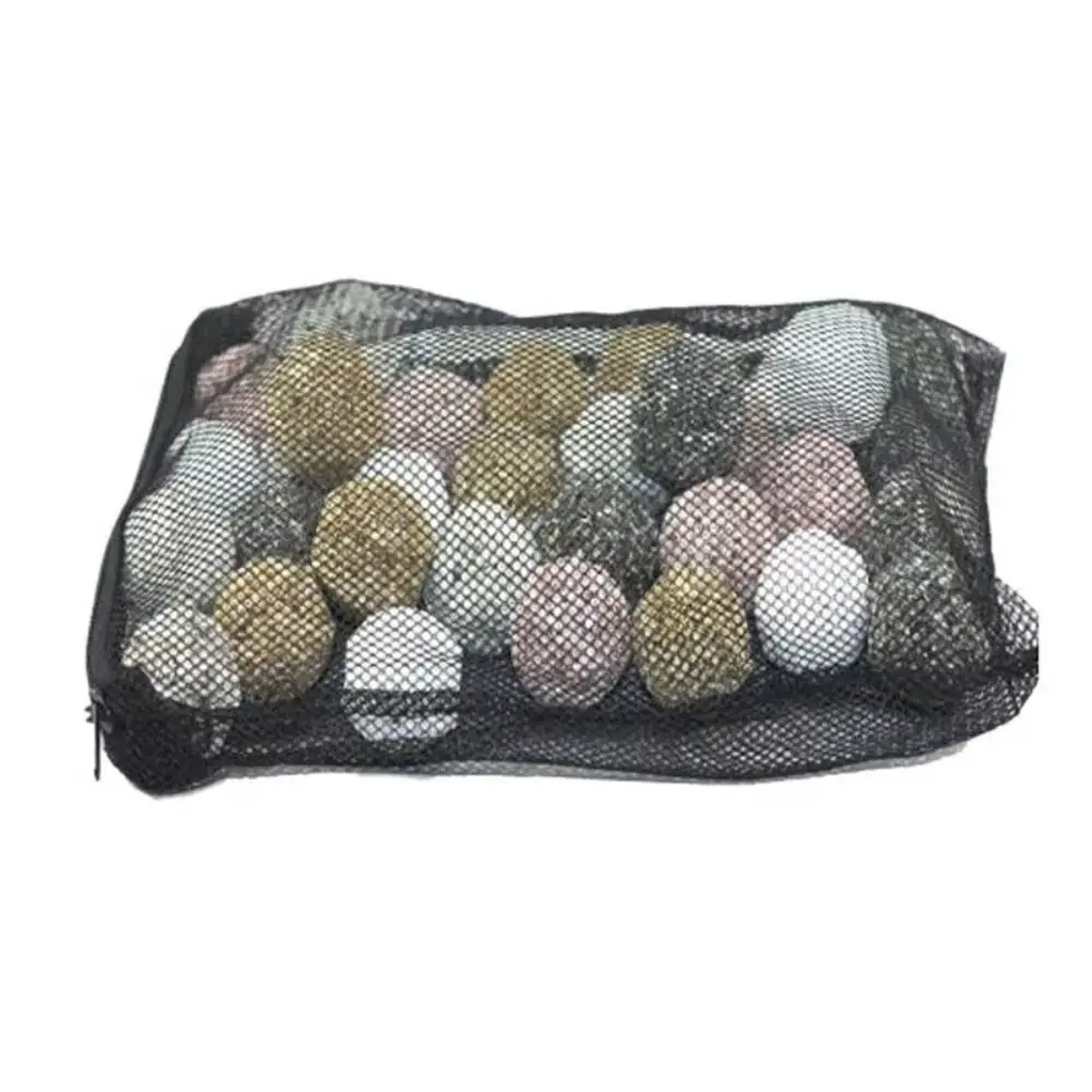 Filter Supplies Isolation Bag Nylon Filter Bag Pond Media Black Filter Net Bag for Aquarium Fish Tank Reusable Mesh Zip Net Bag