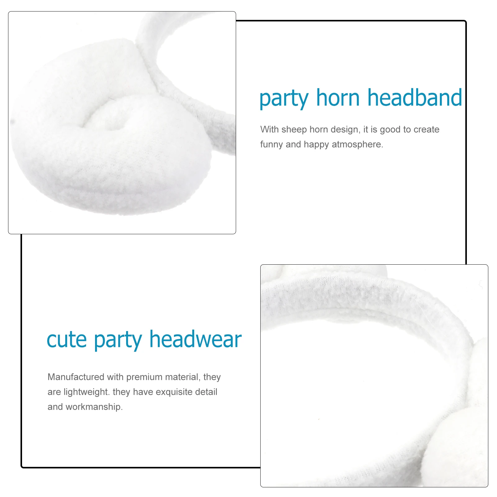 

Christmas Party Headb s Sheep Horn Design Cosplay Performance Lightweight Comfortable Cartoon Headdress Hair Hoop Accessories