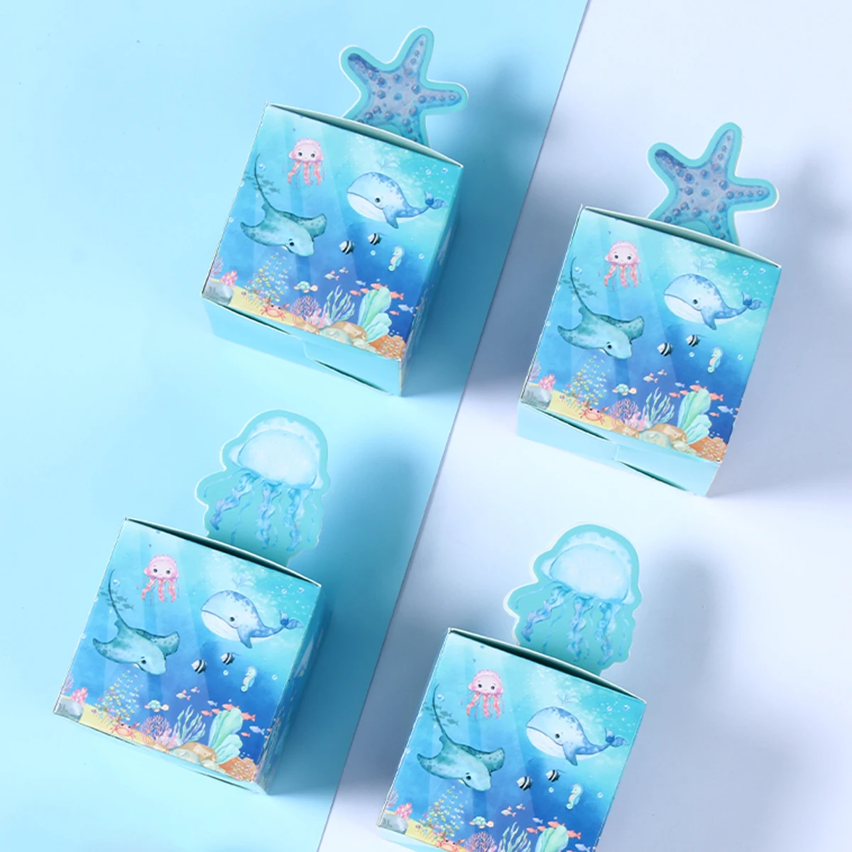 

Dinosaur Three-dimensional Candy Box Animal Theme Birthday Party Decorations Kids Favors Gifts Candy Cookie Box Under The Sea