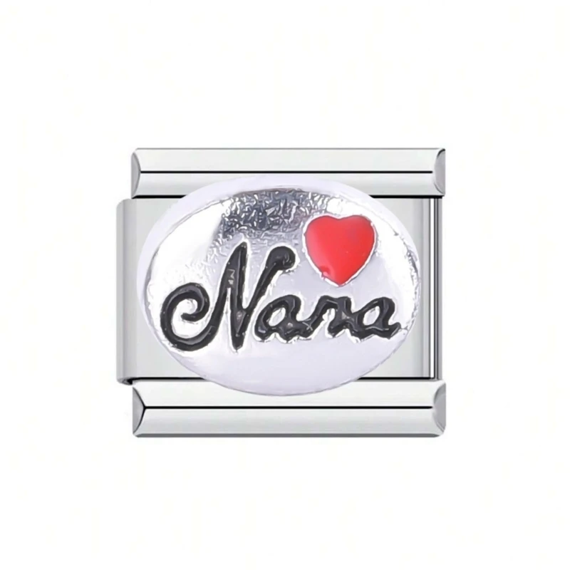 

Elegant Heart Letter Charms Modular Assembly For Individualized Bracelet Creations