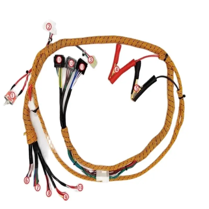 Excavator Kobelco SK200/330/450-8 J05 J08 P11C Hino engine start test wiring harness