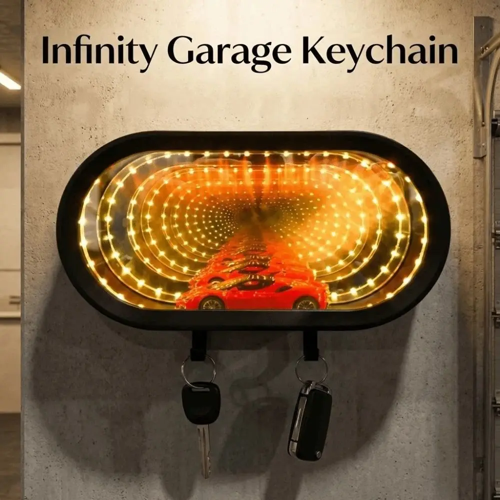 

Practical Creative Garage Keychain Illuminated Mirrior Garage Key Holder Easy Installation Funny Fun Key Organizer Entryway