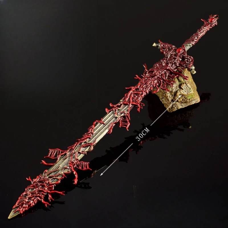 30 cm Blasphemous Blade Volledig metalen Handwerk Games Randmodel Pop Figuur Decoratie Speelgoed Collecties Kamer Decoraties Speelgoed