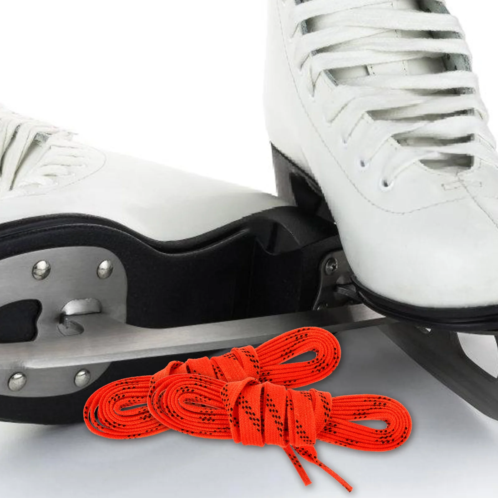 Hockey Shoelaces Waxed for Sneakers Skates Ski Wear-resistant Cotton Polyester Stylish Roller