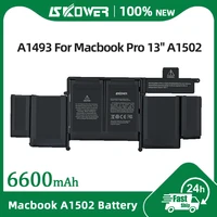 SKOWER batería A1493 de alto rendimiento para Macbook Pro 13 pulgadas Retina A1502 (finales de 2013 mediados de 2014 principios de 2015) reemplazo A1582
