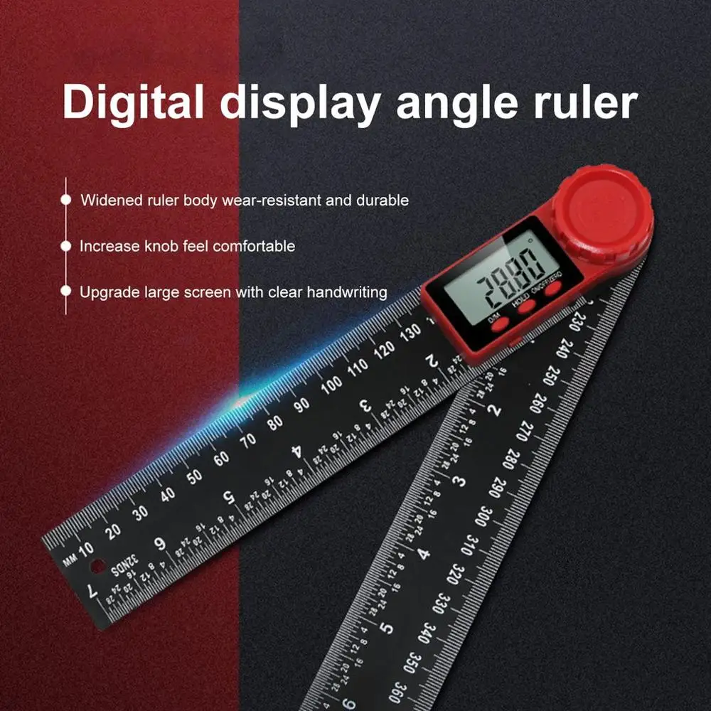 200MM/300MM Digital Electronic Angle Ruler Angle Gauge Level Measuring Tool Protractor Inclinometer Goniometer Dropshipping