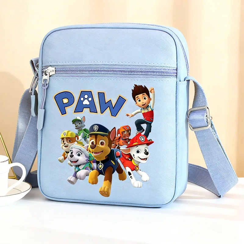 Paw Patrol Single Shoulder Bags Anime Chase Skye Oxford Crossbody Bag Cartoon Cute Phone Messenger Bag Boys Girls Birthday Gift
