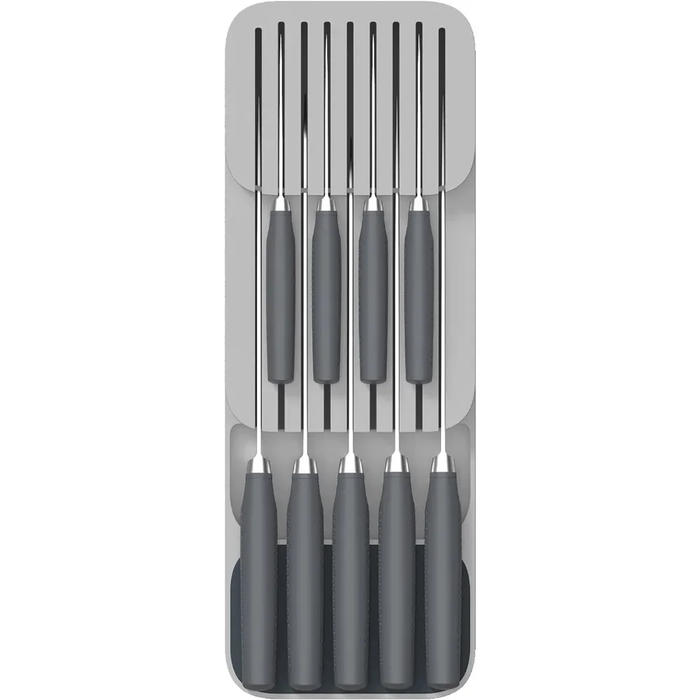 Knife Storage Box Knife Holder Storage Box Knife Stand Storage and Drawer Storage Box Kitchen Drawer Cutlery Storage Tray
