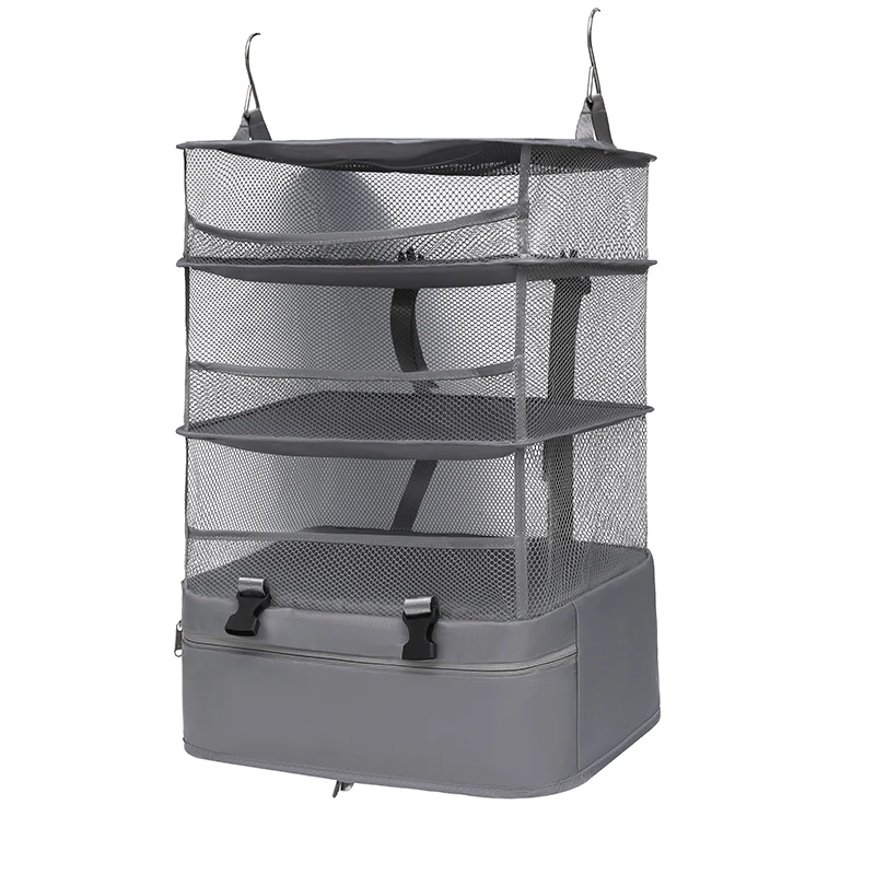 

Многофункциональная трехслойная подвесная сумка-органайзер из полиэстера для хранения одежды в шкафу, на стене, для путешествий, для грязной одежды