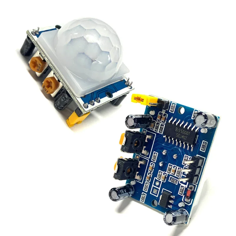 Capteur infrarouge pyroélectrique HC-SR501 humain, Module de détection bleu de sonde importé