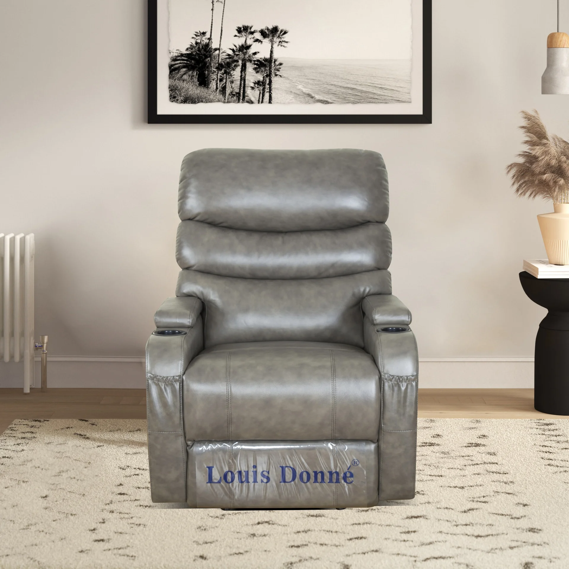 كرسي جلدي كهربائي حديث أثاث ذكي لكبار السن متعدد الوظائف للاستخدام المنزلي أريكة غرفة المعيشة ارتفاع قابل للتعديل من الخشب الصلب #2