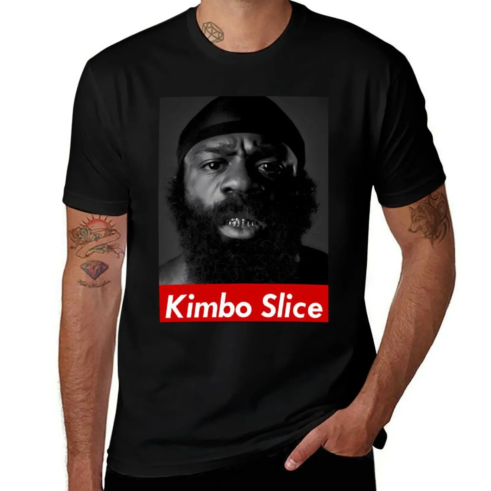 Kimbo Slice T-Shirt man clothes oversizeds tshirts for men