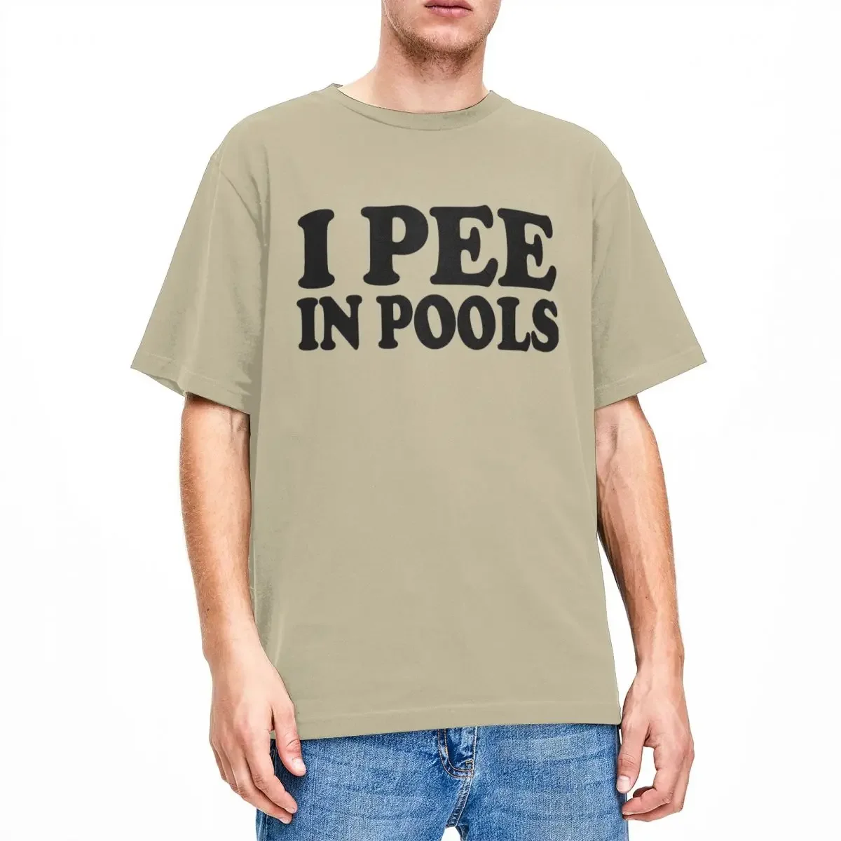 Men Women I Pee In Pools Funny Summer T Shirt Merchandise Retro Movie Cotton Tops T-shirt Fun Tees All Seasons