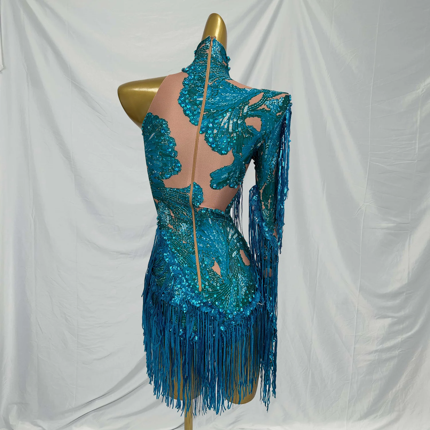 

Сексуальный женский костюм для латиноамериканских танцев, боди для танцев на пилоне, мини-юбка с бахромой и стразами, платье для дня рождения или коктейльной вечеринки