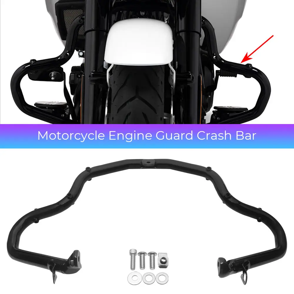 

Motorcycle Highway Engine Guard For Harley Touring Road Street Glide CVO/SE FLTRX FLTRXSE 2023-2026 Iron Alloys Bumper Crash Bar