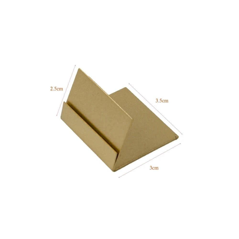 Place Card Holders Copper Table Number Stands Wedding Sign Elegant Message Name L Slant Display Stand image 5